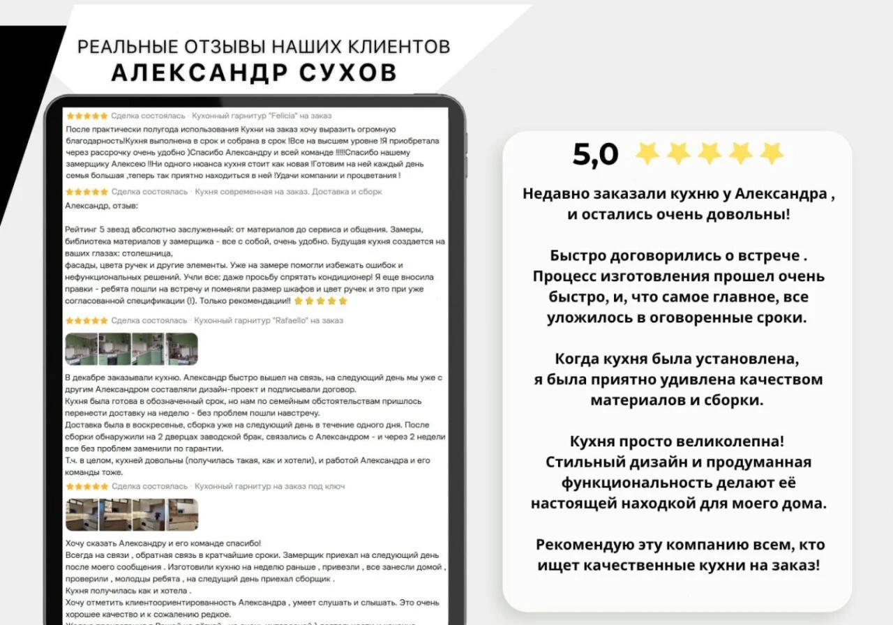 Кухня на заказ от 14 дней
